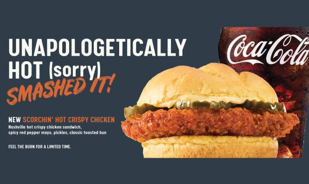 Smashburger’s new Scorchin’ Hot Crispy Chicken Sandwich...