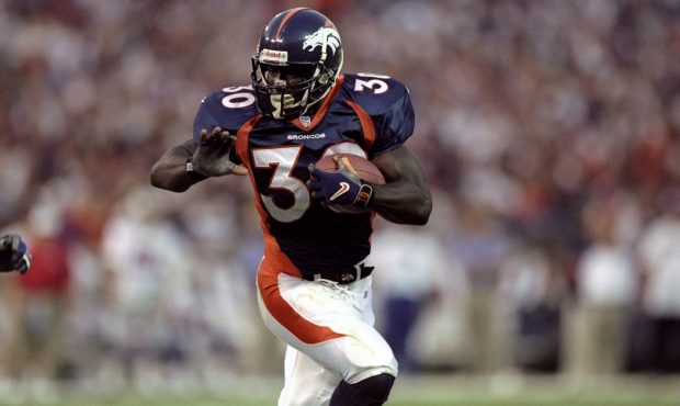 7 Sep 1998: Running back Terrell Davis #30 of the Denver Broncos in action during the game against ...