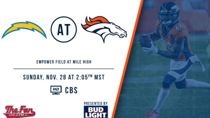 Week 12 – Broncos vs. Chargers...