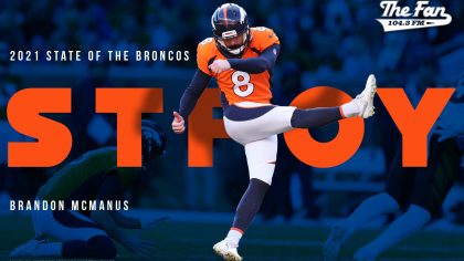 2021 State of the Broncos: Special Teams Player of the Year, Brandon McManus/(Graphic by Johnny Har...