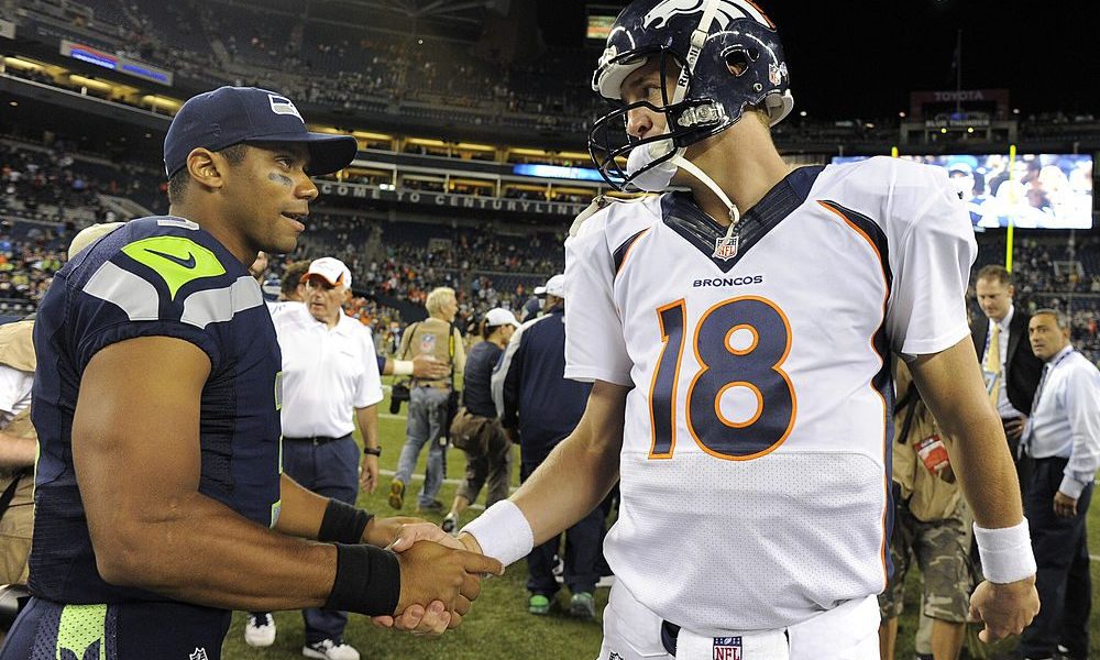 Peyton Manning and Russell Wilson